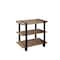Alaterre Furniture Modesto Metal Strap and Reclaimed Wood End Table with Shelf AMSA0120 - alternate 1